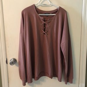 Missguided pink/mauve sweatshirt